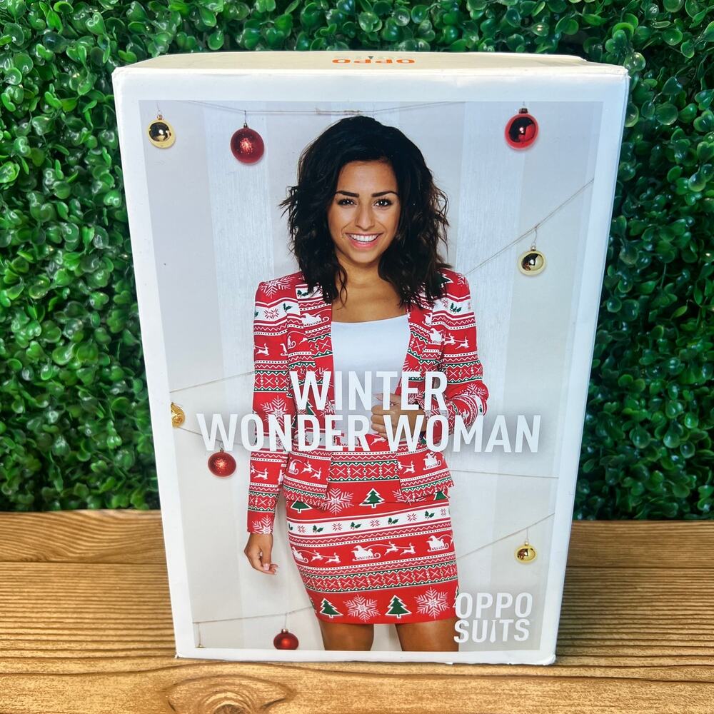 NWT Opposuits Adult Winter Wonderland Ugly Christmas Skirt Suit Women's Sz 12